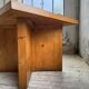 Square modernist table made of solid pine from the 1950s.