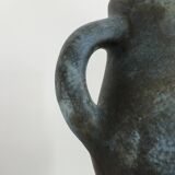 Blue ceramic pitcher Les 2 Potiers (Michelle and Jacques SERRES)