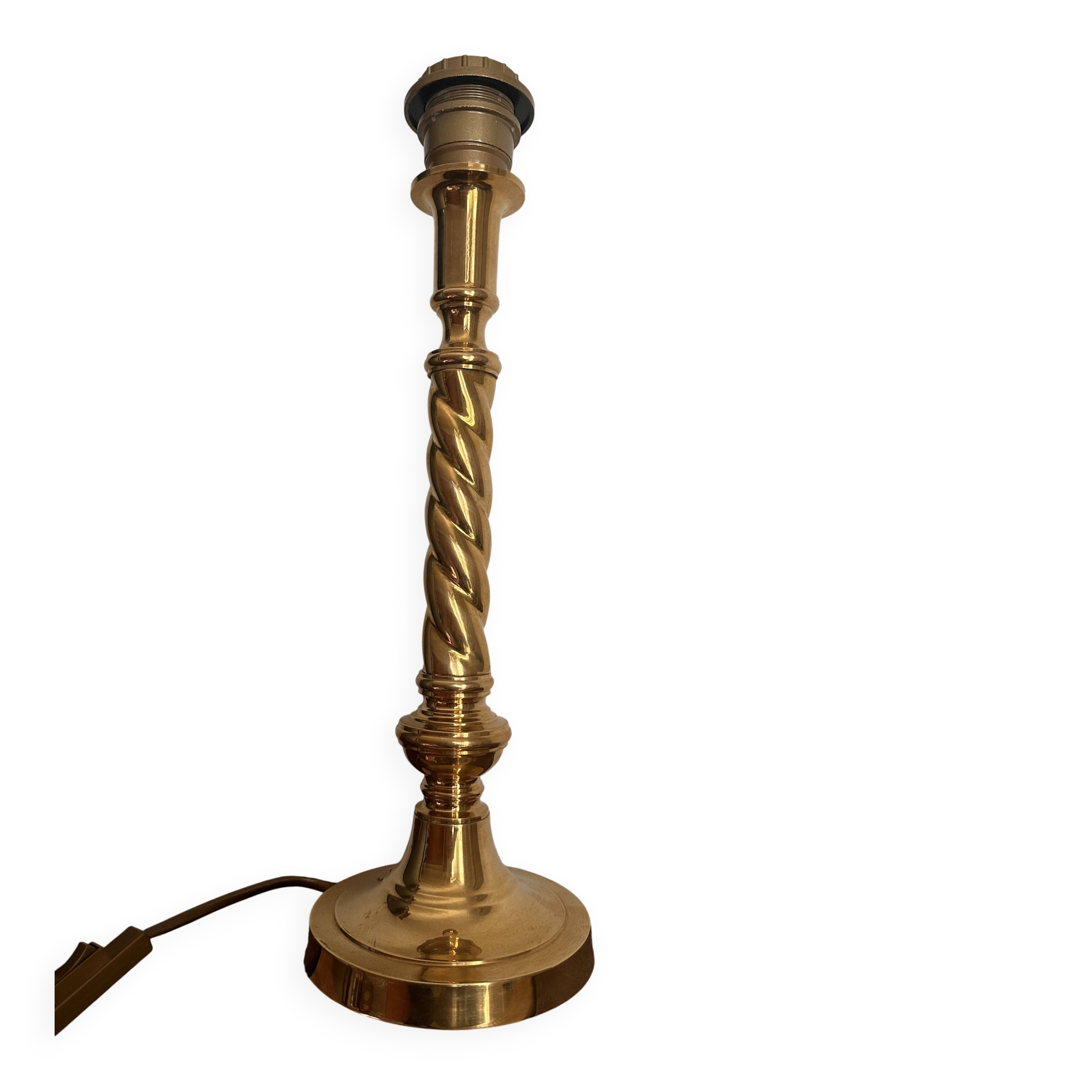 Vintage brass lamp base