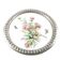 Art Nouveau tray, silver-plated brass, white porcelain, Austria, early 20th century