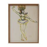 Oil on paper, Gabriel Zender, 1948