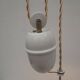 Old suspension, said rises and falls with serrated white opaline
