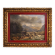 Peinture italienne, paysage signé et daté de 1846.
