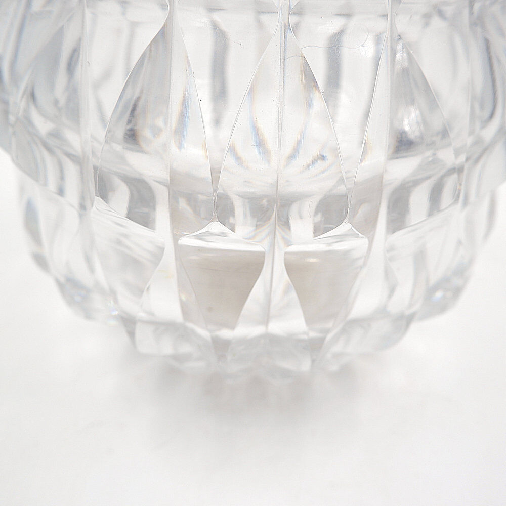 Clear crystal vase Val Saint Lambert - "Artichoke" model - Circa 1960
