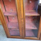 Vitrine biblioheque louis philippe en noyer du xix ème siecle
