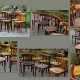 Set of 8 mixed Bistro 50's chairs