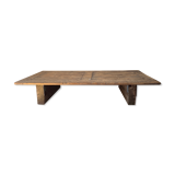 Table basse bois brut