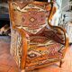 Pair of Roche Bobois armchairs — limited edition in oriental kilim
