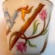 Timbale Napoleon III, fine porcelain, Acanthes and flowers, interior fine gold