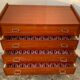 Commode vintage teck vernis 1970