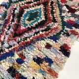 Moroccan Berber carpet Boucherouite 3.05x0.90m
