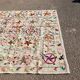 Multicoloured embroidered suzani motif kilim rug – 240x170 cm