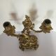 Paire de chandeliers en bronze