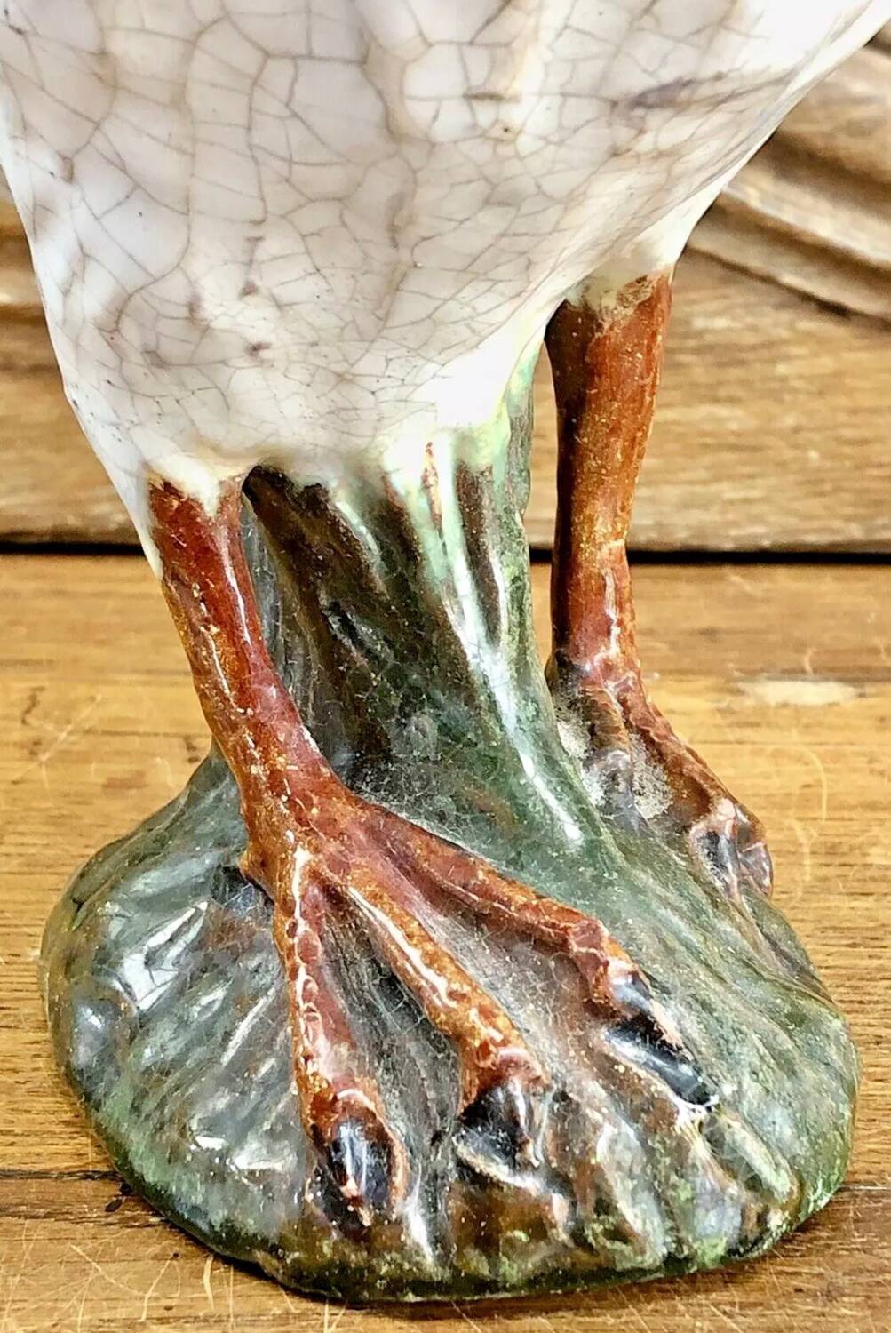 Terracotta hen Bavent XIX sulphide eyes