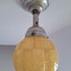 Art Deco chandelier, antique light fixture, pendant light.