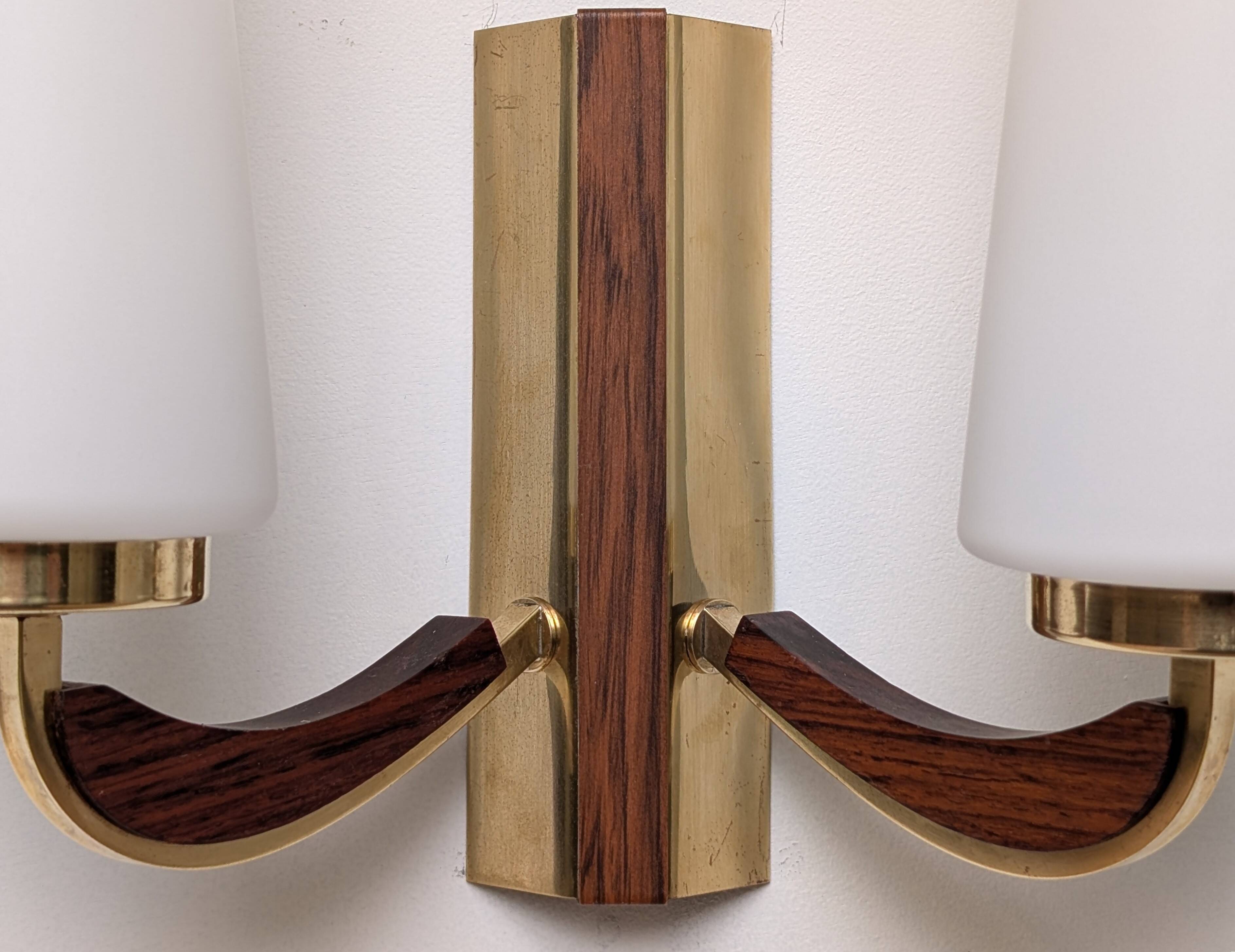 Brass wall light