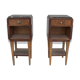 Pair of nightstands 1930 mahogany & rosewood