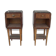Pair of nightstands 1930 mahogany & rosewood