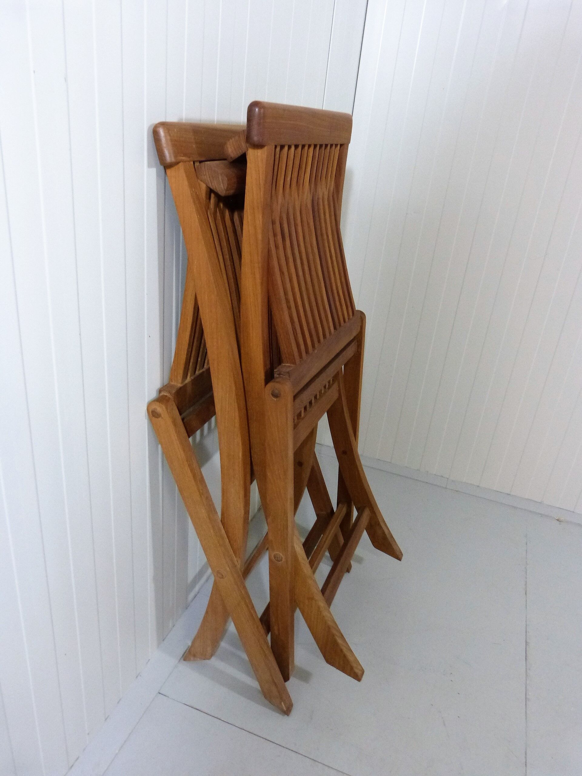 Danish teak garden chairs 1980-90’s