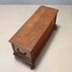 Antique walnut chest with wrought iron handles, Italy, 18th century.
