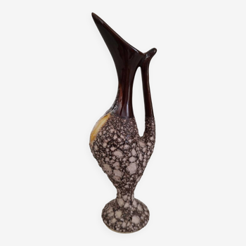 Vase Soliflore Céramique Vallauris Fat Lava Vintage