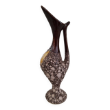 Soliflore Vase Ceramic Vallauris Fat Lava Vintage