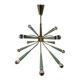 Vintage Sputnik chandelier or suspension in Stilnovo brass