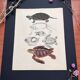 Affiche (lithographie) tortues