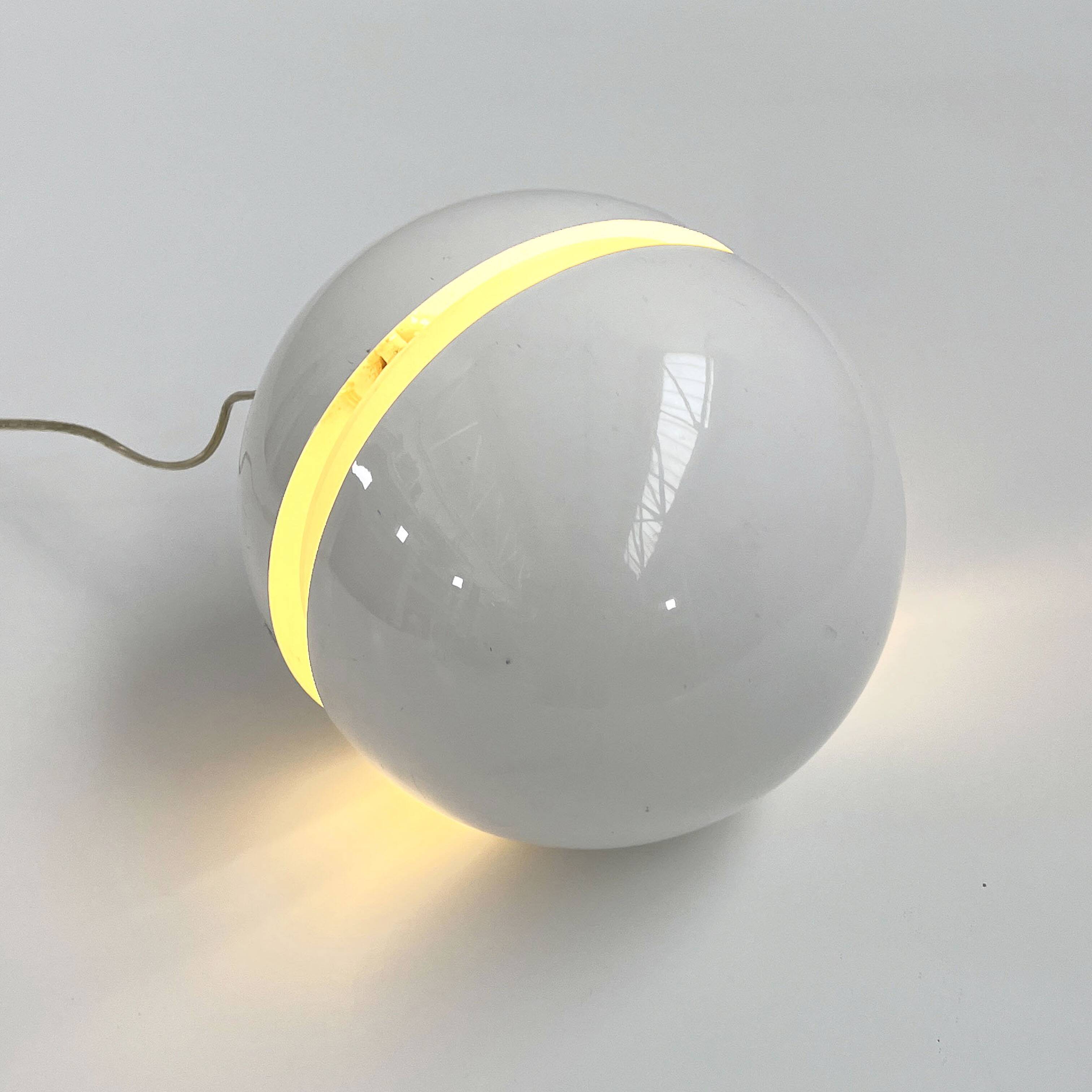 White Sphera Table Lamp by Andrea Modica for Lumess, 1970