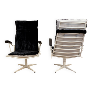 duo DE FAUTEUILS MÉTAL