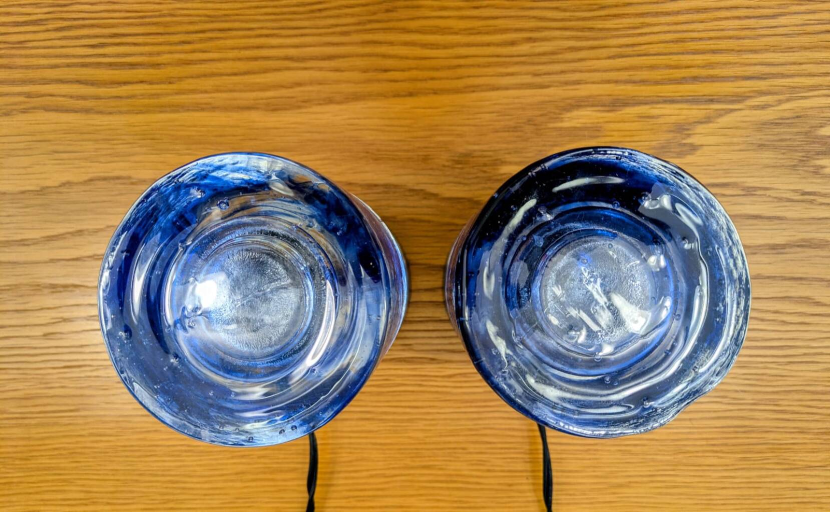 Pair of lamps by Carlo Nason for Mazzega, Murano, Italy, 1970s