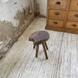 Tabouret ancien bois exotique