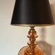 Small Art Deco lamp in copper glass
