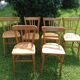6 sanded bistro chairs