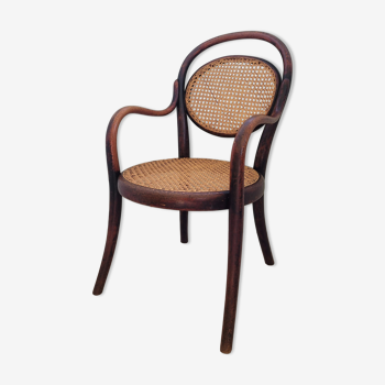 Thonet children's armchair in vintage cannage