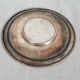 Engraved glass sugar bowl and silver-plated metal