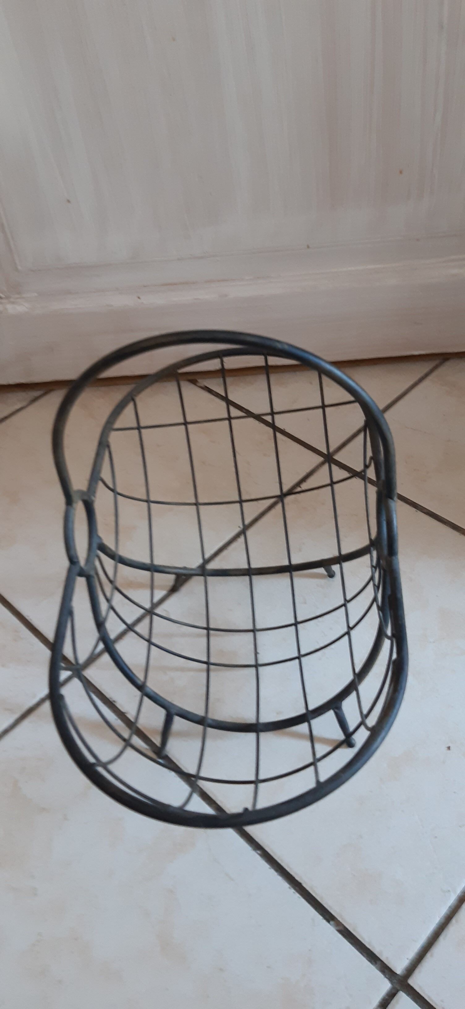 Wrought iron basket