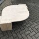 Beige marble coffee table by Roche Bobois, 1970s