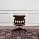 Classic English Brown Chesterfield Desk Chair