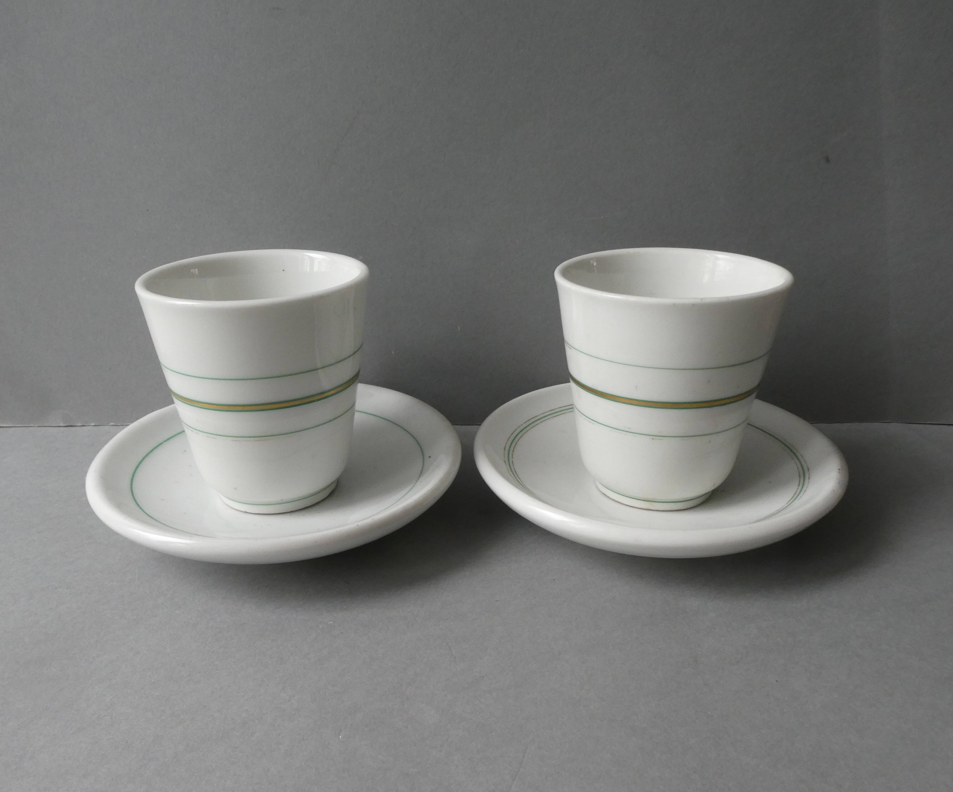 2 brulot cups Napoleon III period, 19th