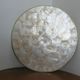 Set of 5 under-plates in mother-of-pearl and brass 70s