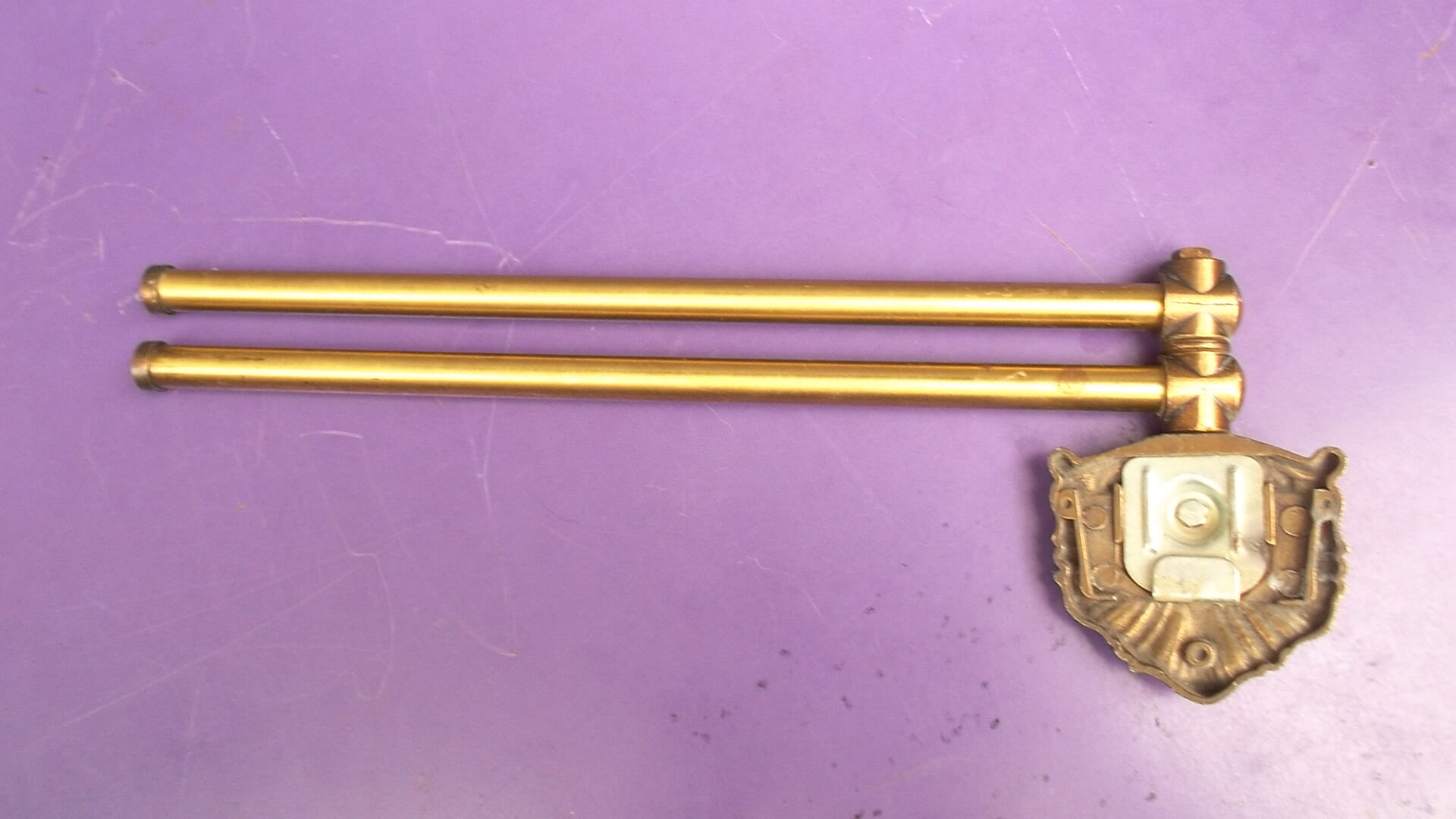 Brass towel rack
