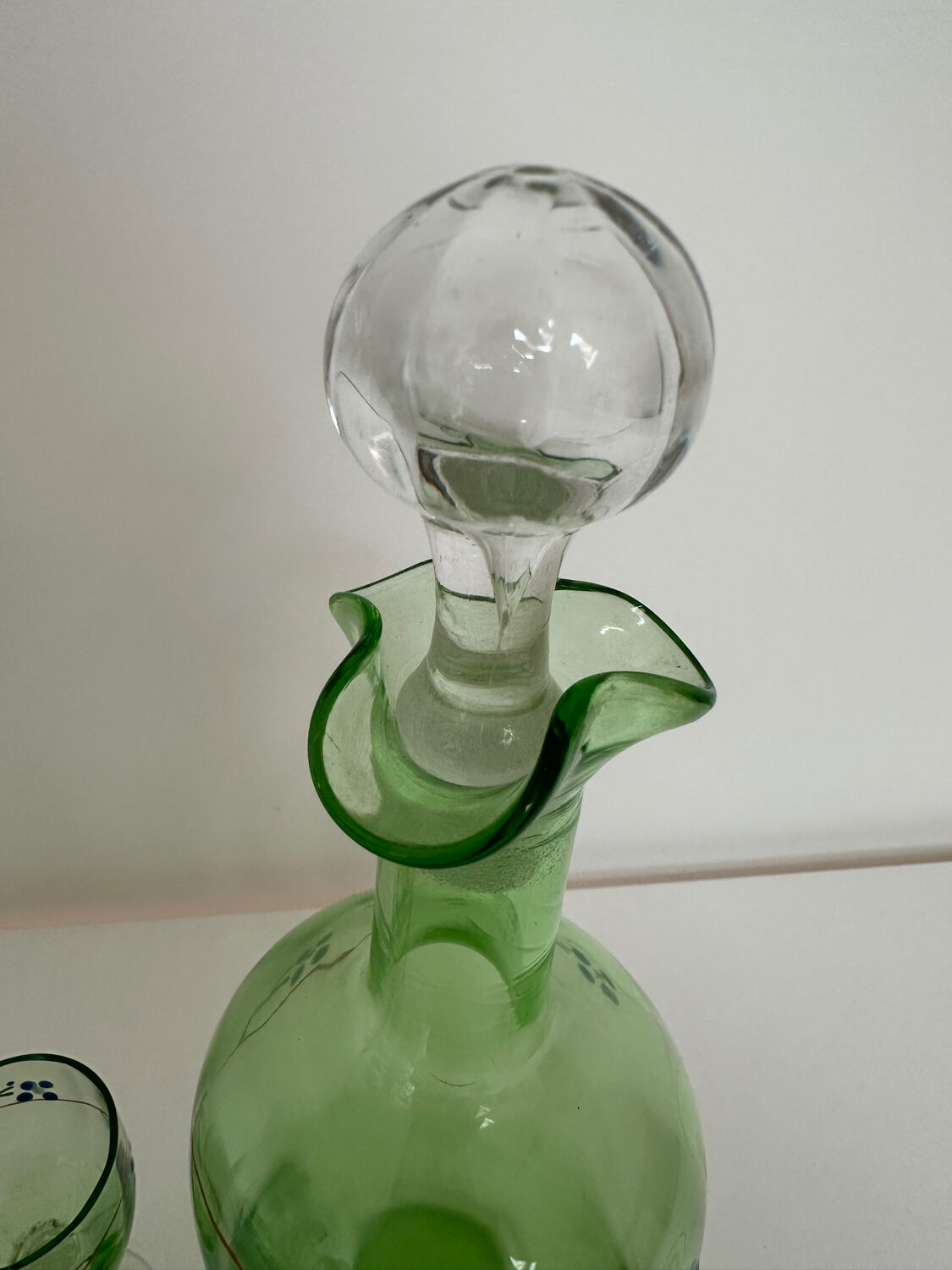 Legras liqueur set - Ouraline - Antique - Glass + carafe