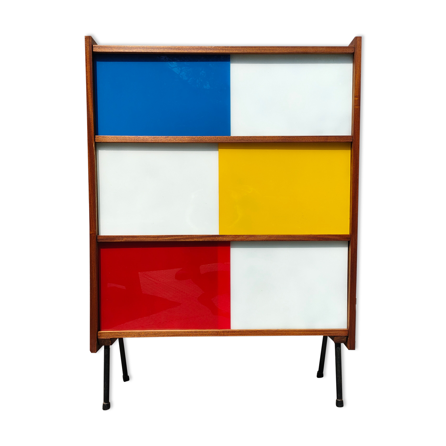 Vintage 70s Scandinavian showcase library