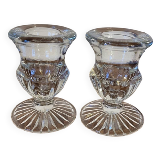 Pair of Crystal Candlesticks