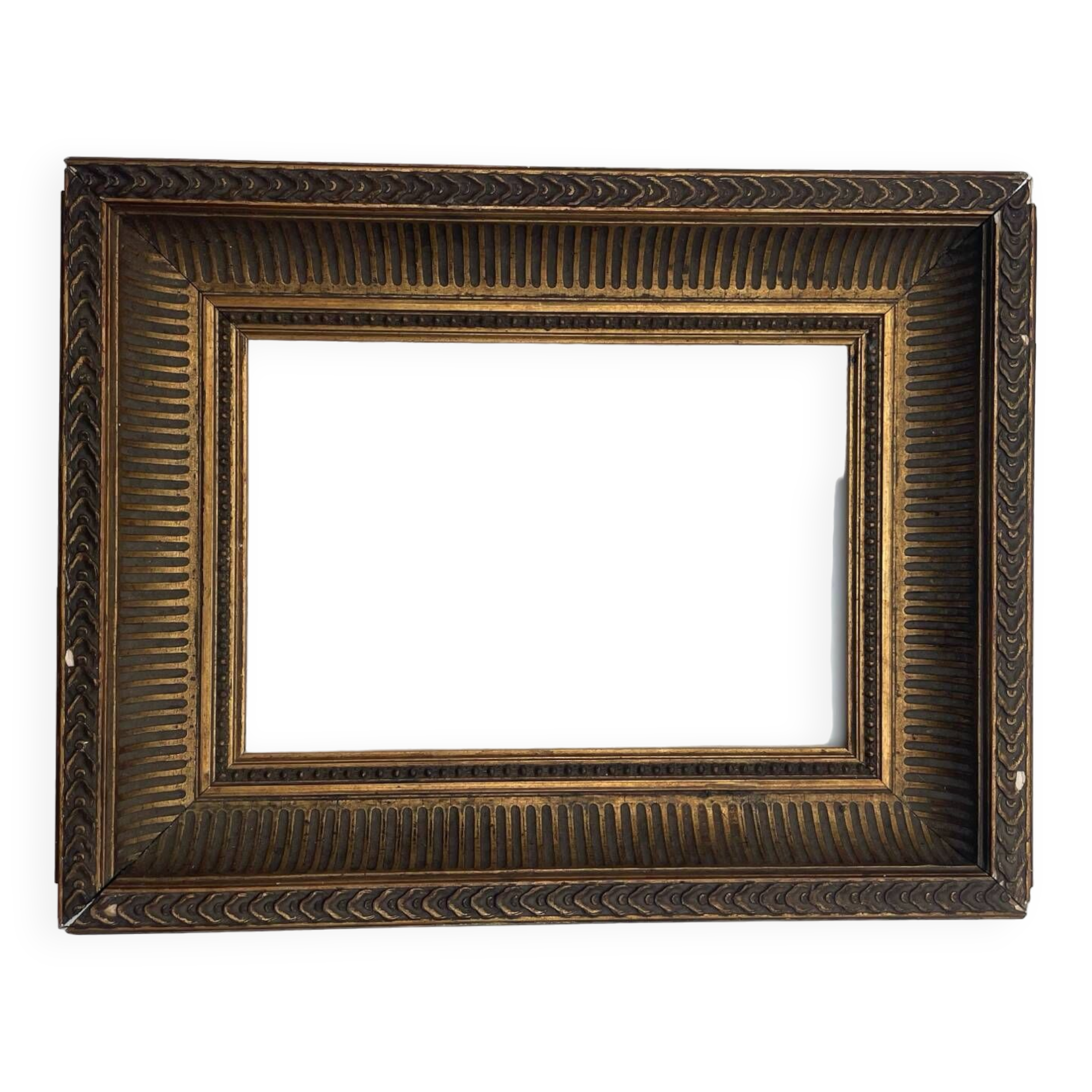 Antique golden wood frame