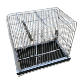 Ancienne cage a oiseaux métal gris