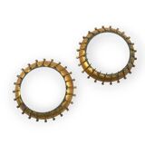 Set of 2 Brutalist sconces, France 1960s