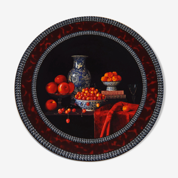 Plat à dessert Bernardaud de Chauray série "fruits rouges" 36cm