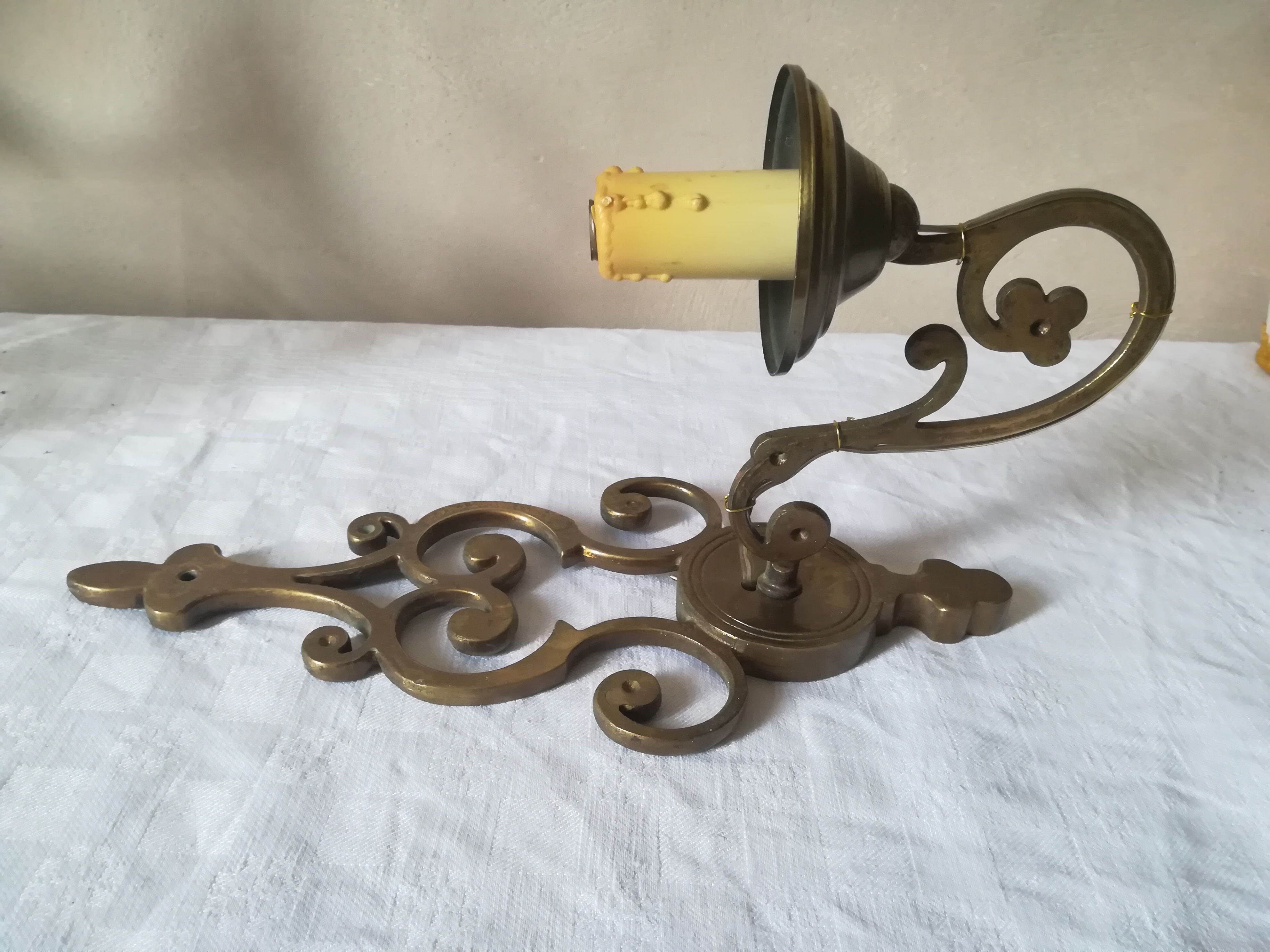 Brass sconces